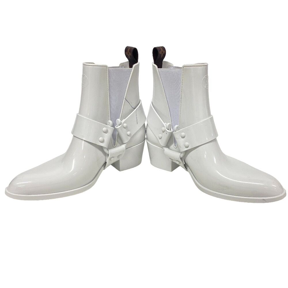 LOUIS VUITTON boots Leather, Rubber white Rhapsody line Side Gore 39
