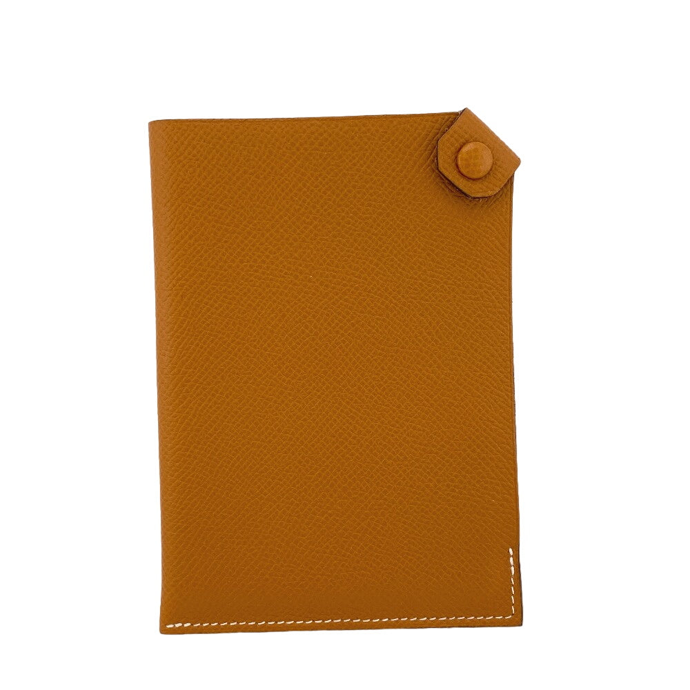 HERMES passport case Epsom Brown Talmac PM