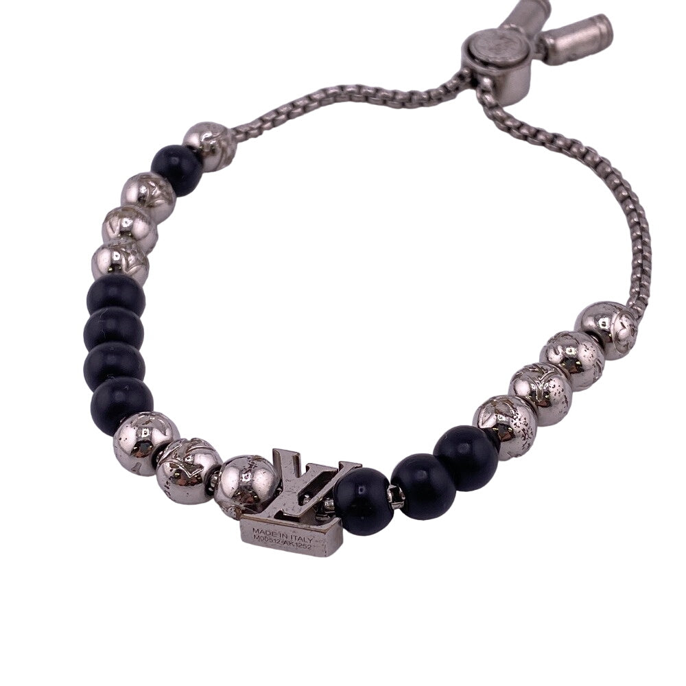 LOUIS VUITTON bracelet M00512 Gold Plated Silver Monogram Bracelet Beads