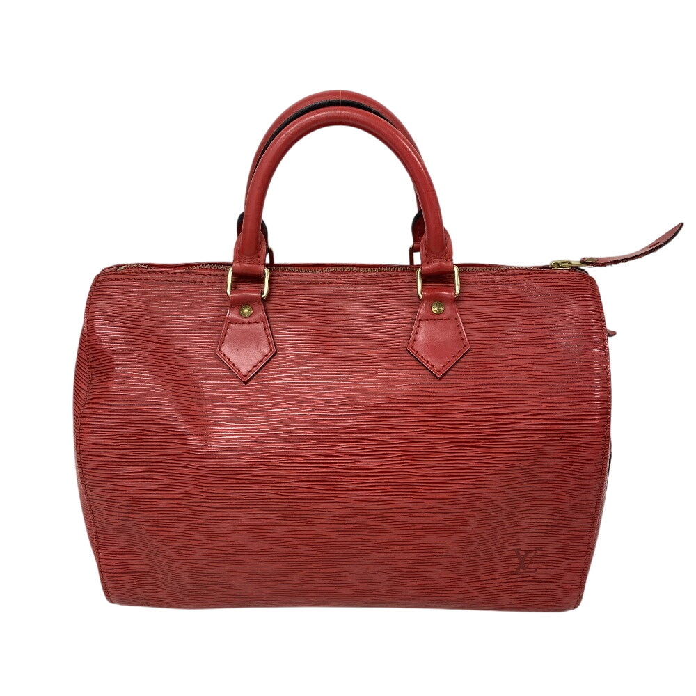 LOUIS VUITTON Boston Duffel bag M43007 leather Castilian red Epi Speedy 30