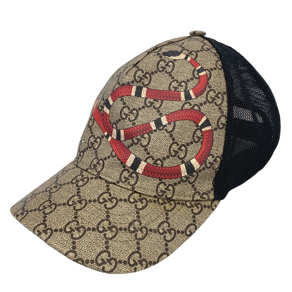 GUCCI cap Polyester, Nylon beige GG Supreme XL