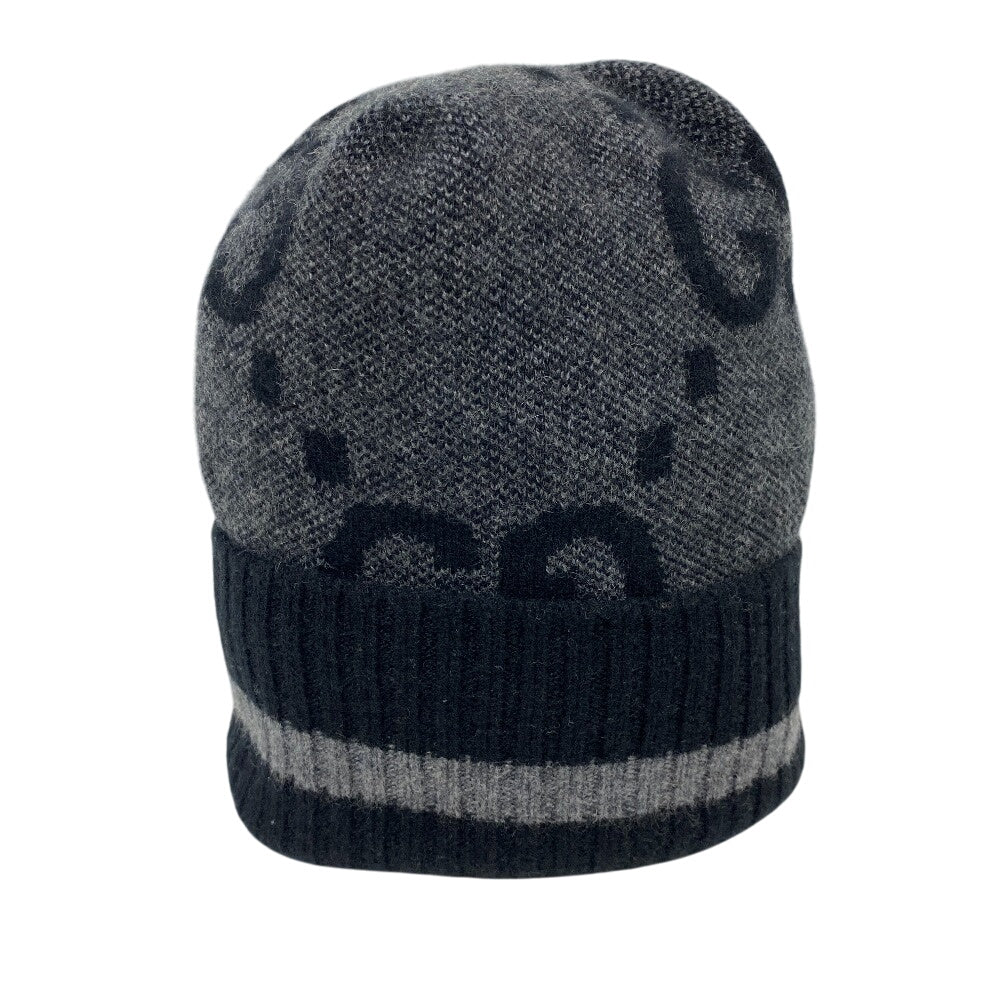 GUCCI Other hats cashmere black GG Knit cap beanie 58