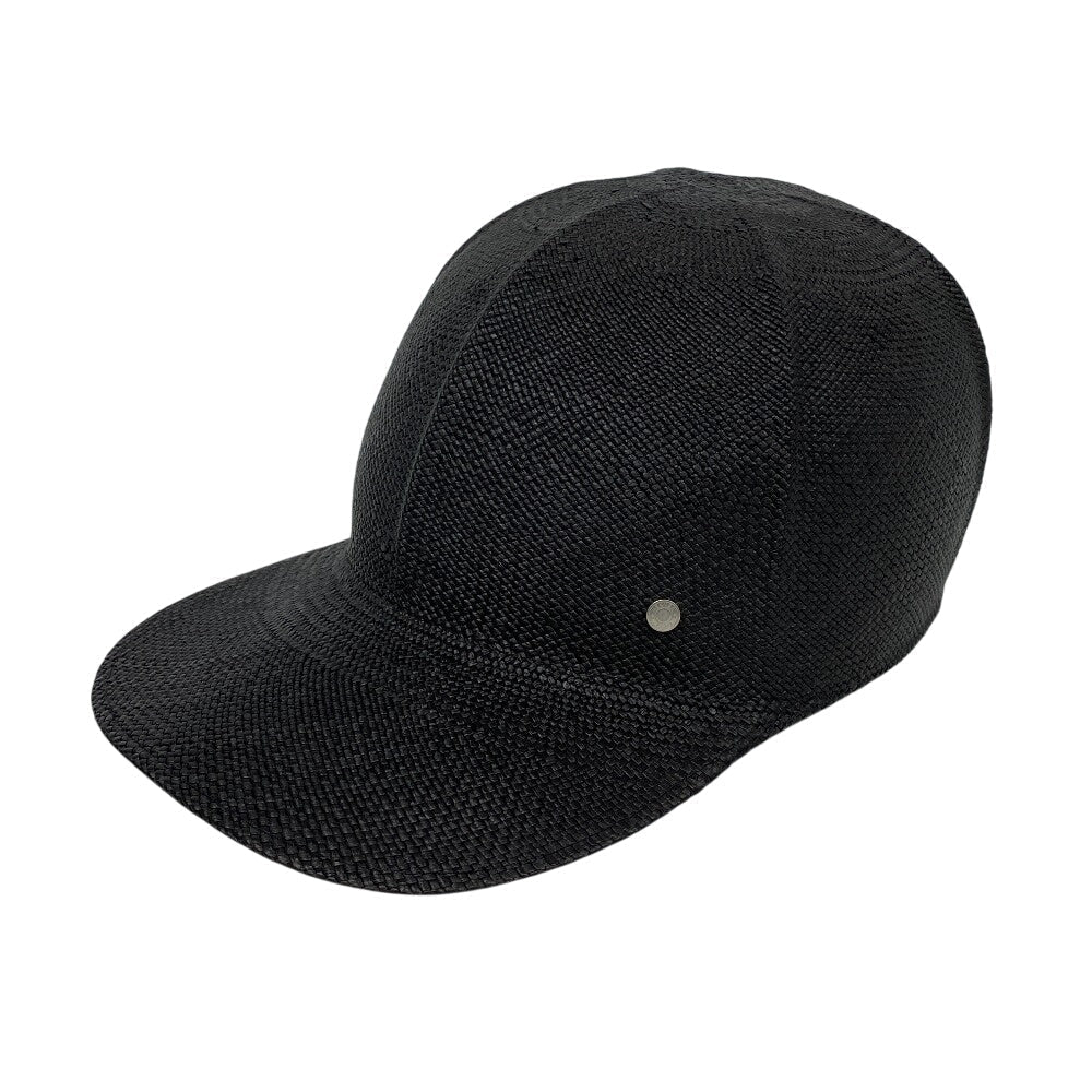 HERMES cap straw black Serie 59