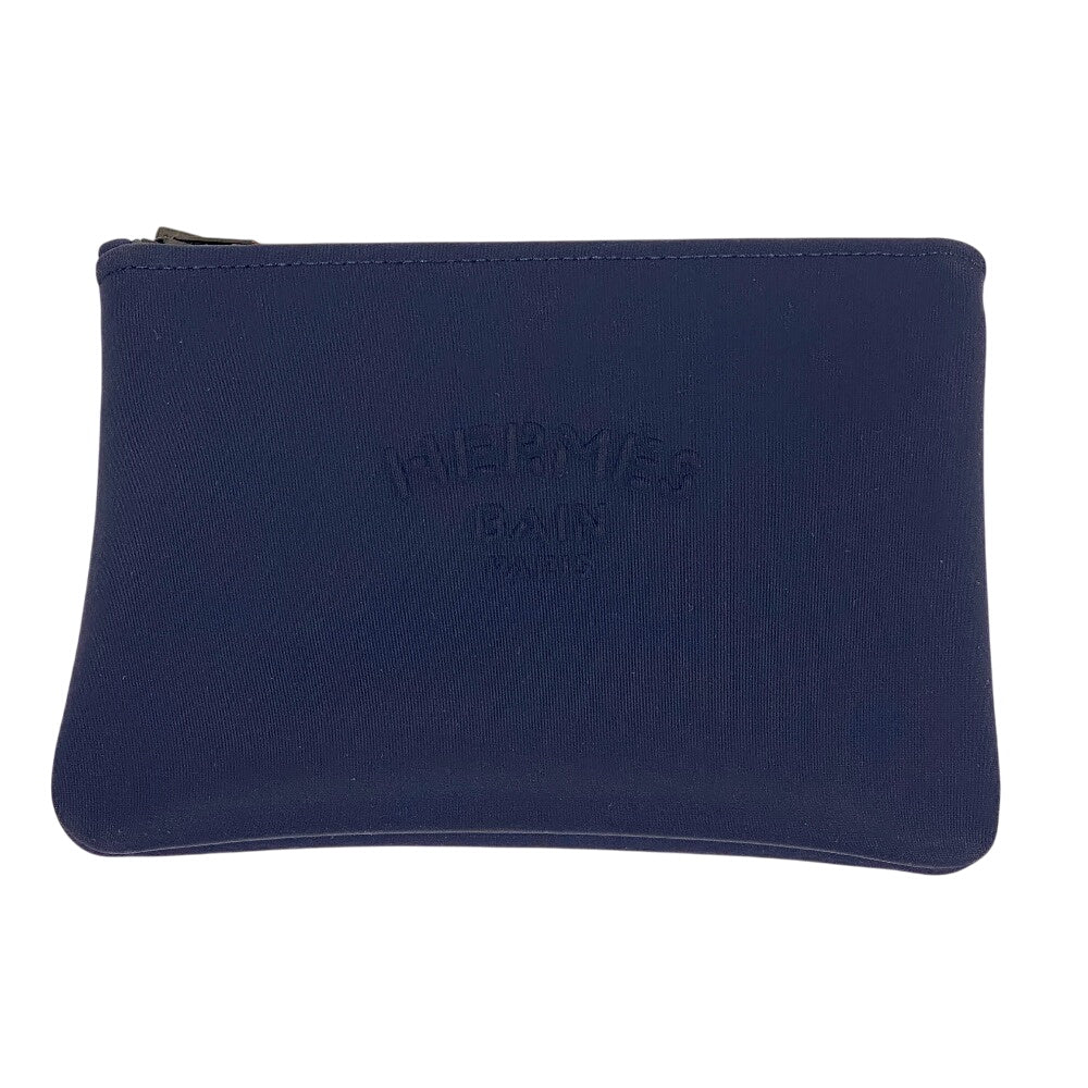 HERMES Pouch Nylon, Polyurethane Navy Truth Neovan PM flat unisex(Unisex) Used