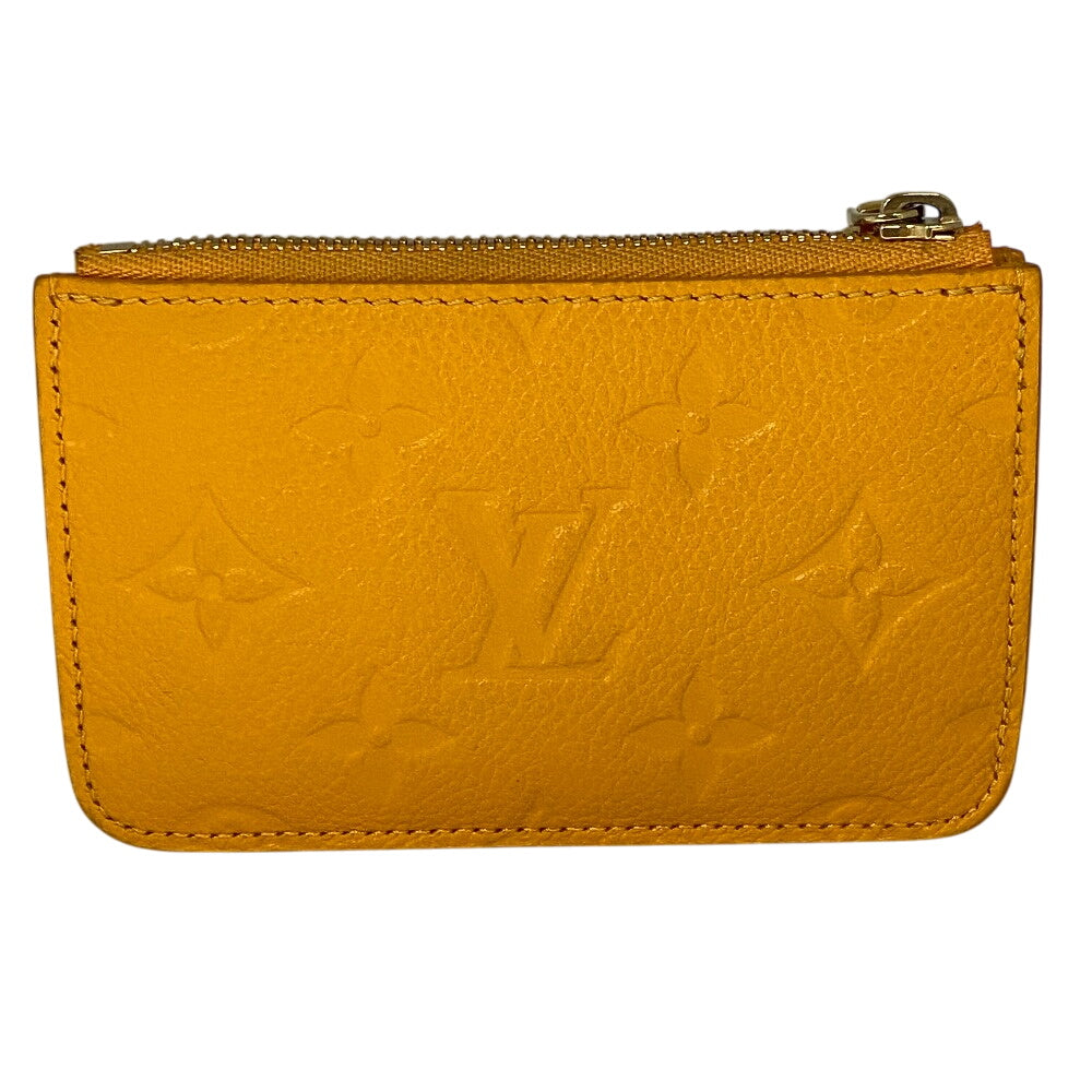 LOUIS VUITTON Coin case M11412 Monogram Ann Platt yellow Card Case Monogram Ann Platt Porte Cartes Romy(Unisex) Used