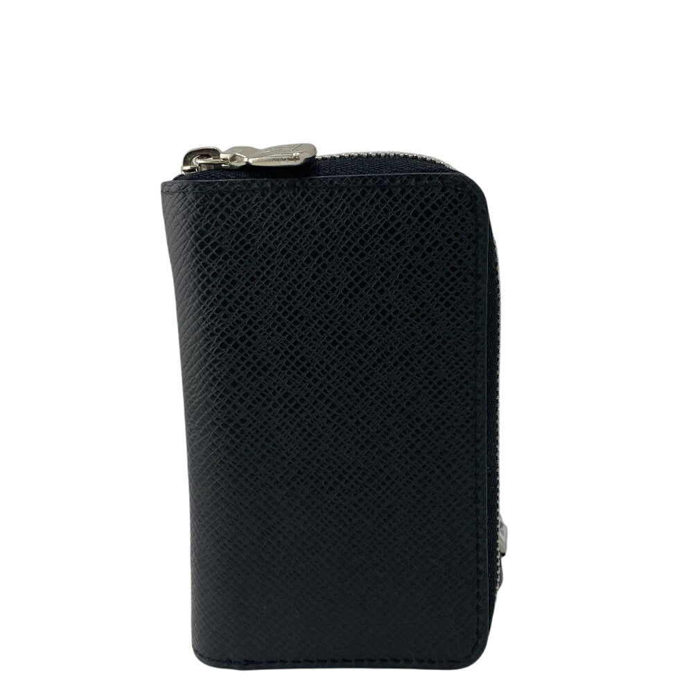 LOUIS VUITTON Coin case M30511 Noir Taiga Zip around purse mens Used