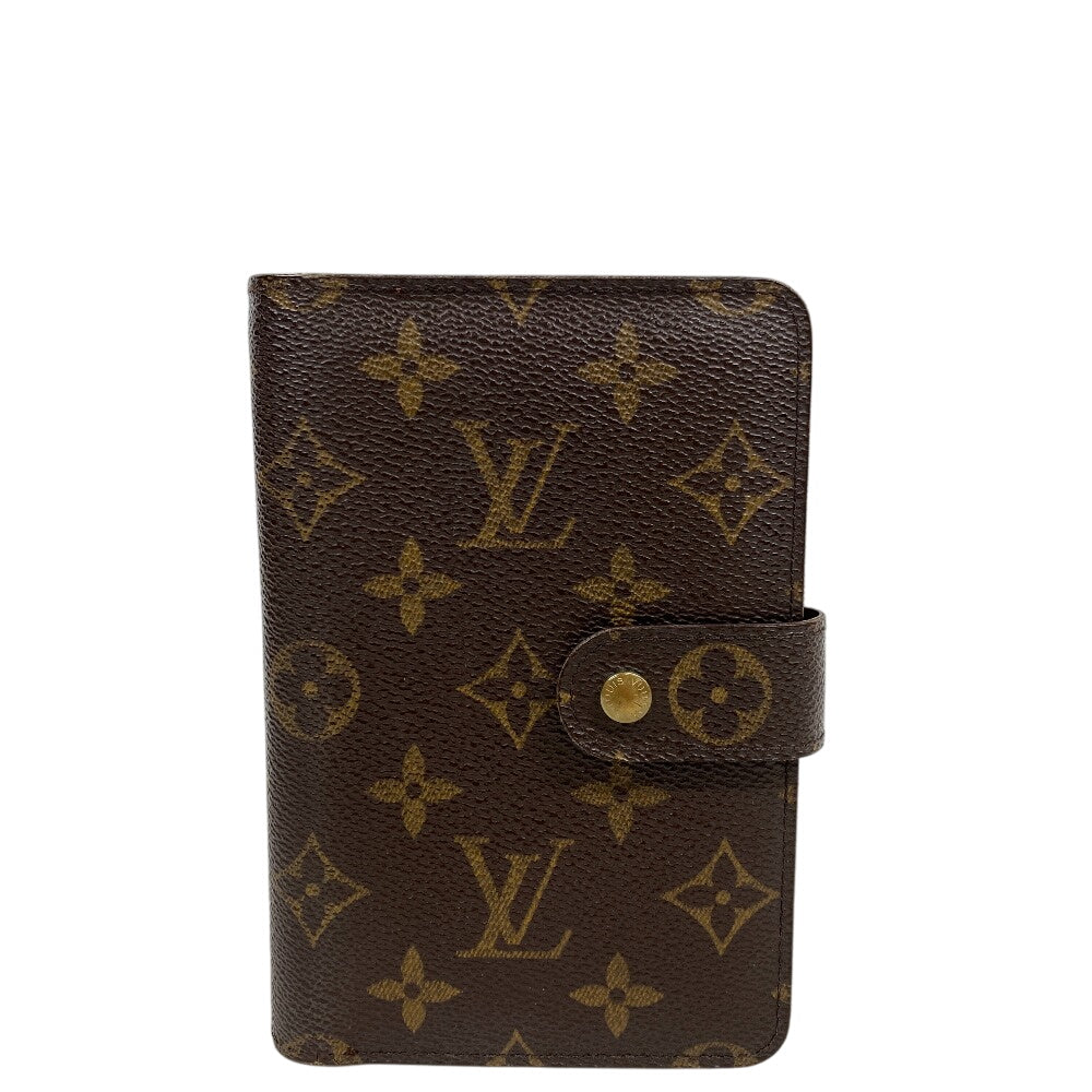 LOUIS VUITTON Bifold Wallet M61207 leather Brown Compact wallet Monogram Porto Papie Zip Women(Unisex) Used