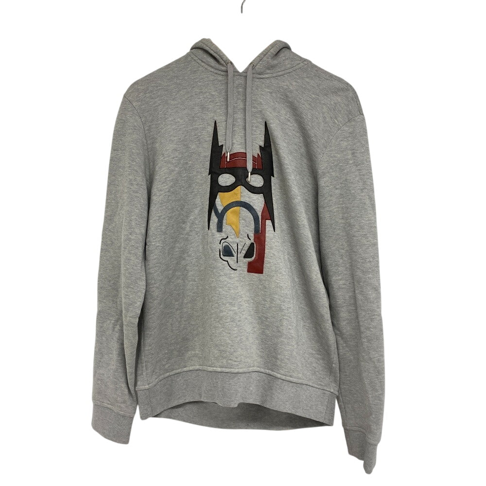 HERMES Hoodie cotton gray Super H L