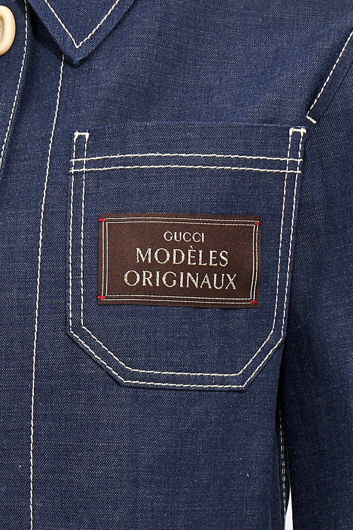 Gucci Women Crop Denim Jacket