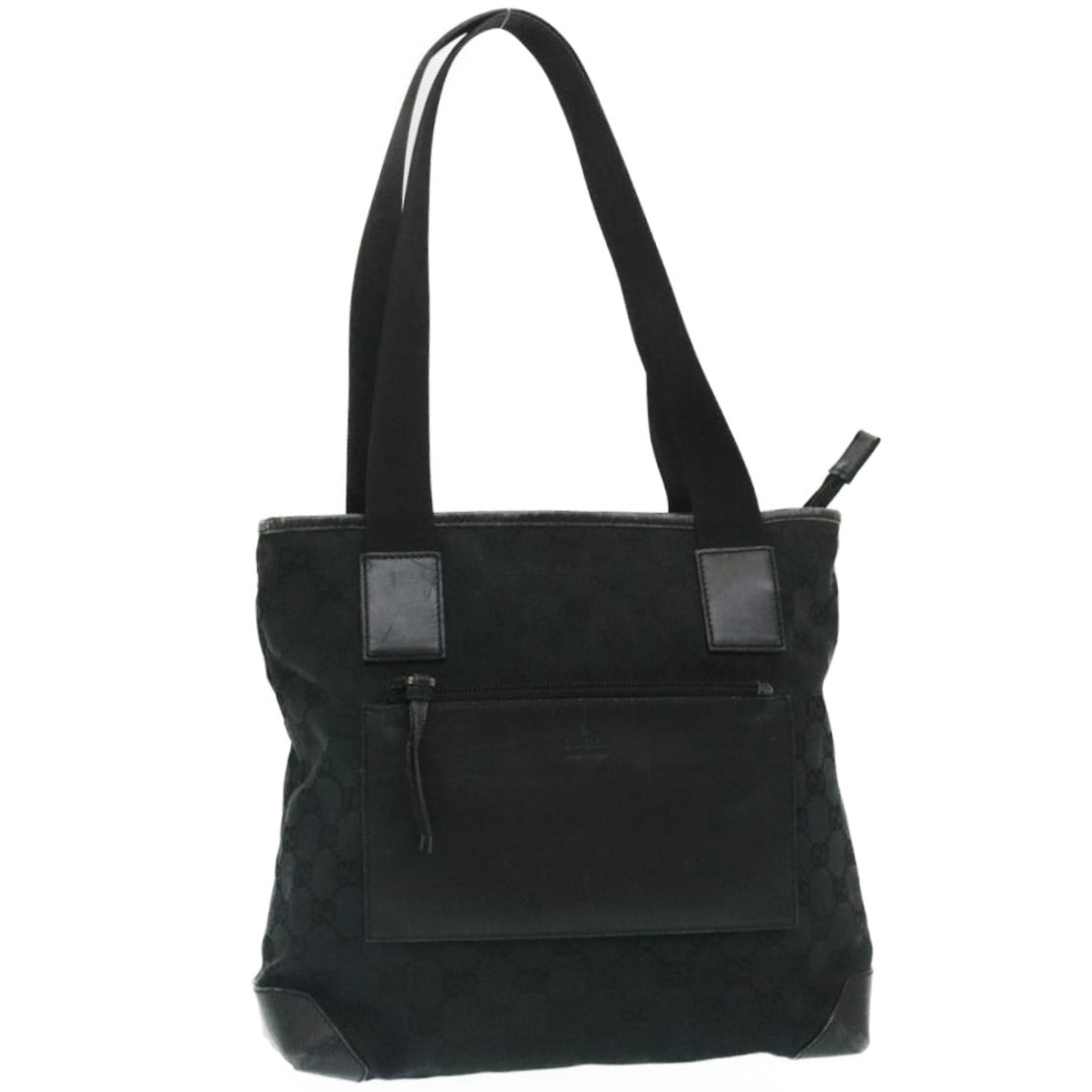GUCCI GG Canvas Tote Bag Black ac596