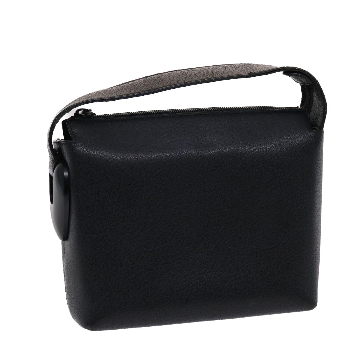 GUCCI Hand Bag Leather Black ar9996