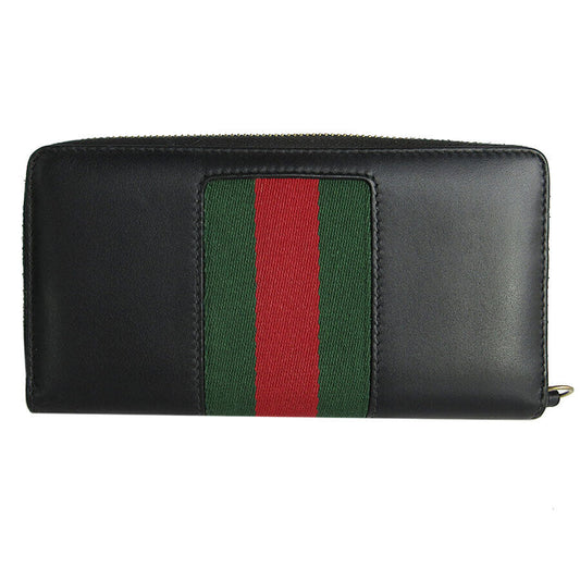 Gucci Zip Around Long Wallet Black