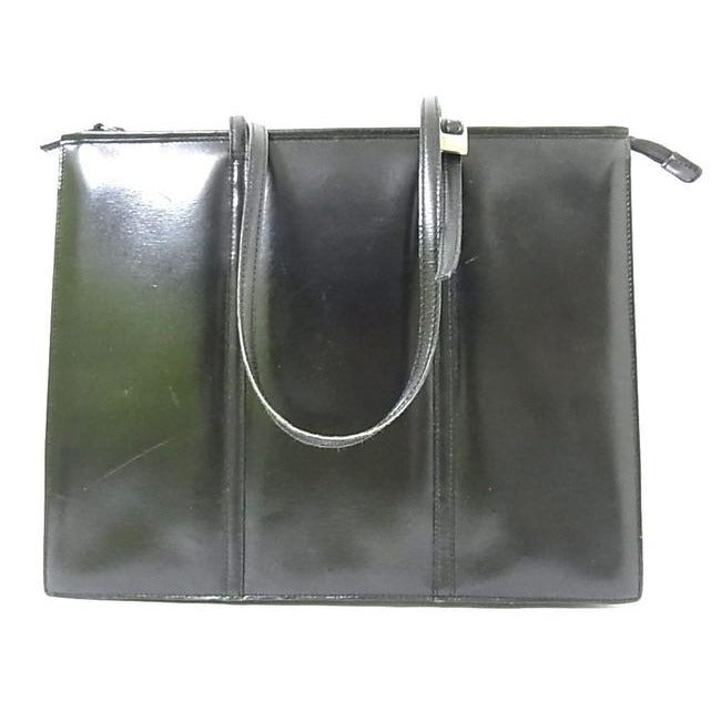 Gucci Top Handle Satcheltote Black Glossy Leather Satchel