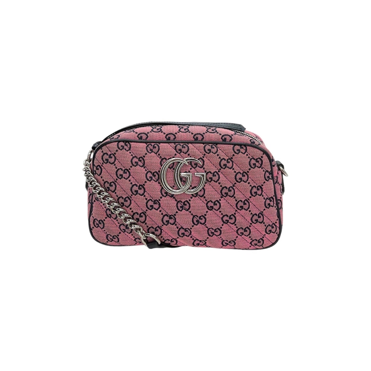 Gucci Bag GG Canvas Small Marmont Matelassé Crossbody Bag