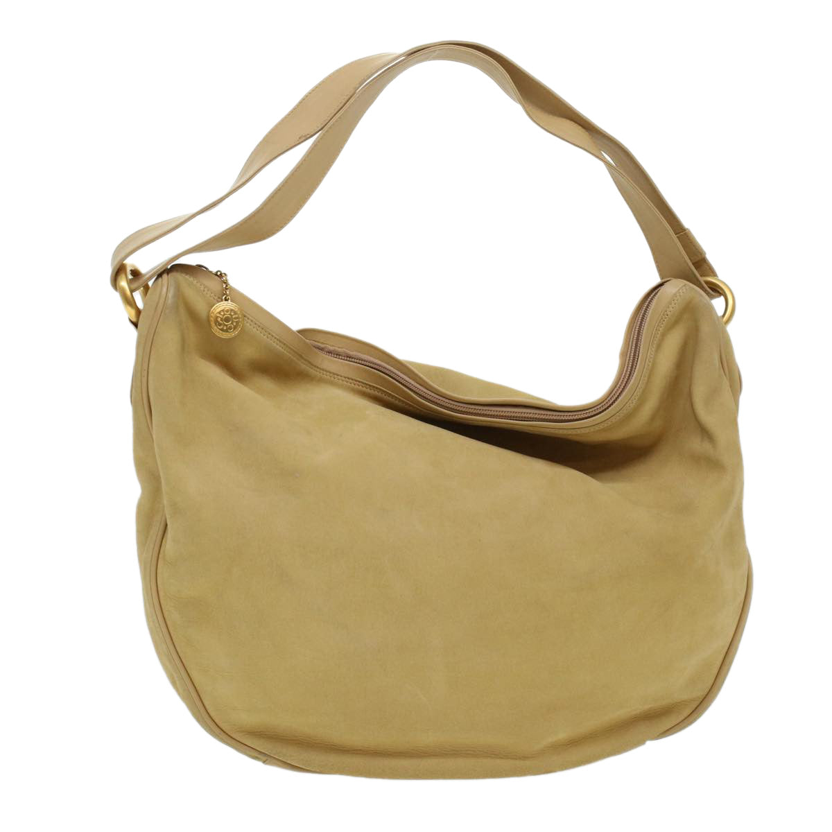 GUCCI Shoulder Bag Leather Beige bs5660