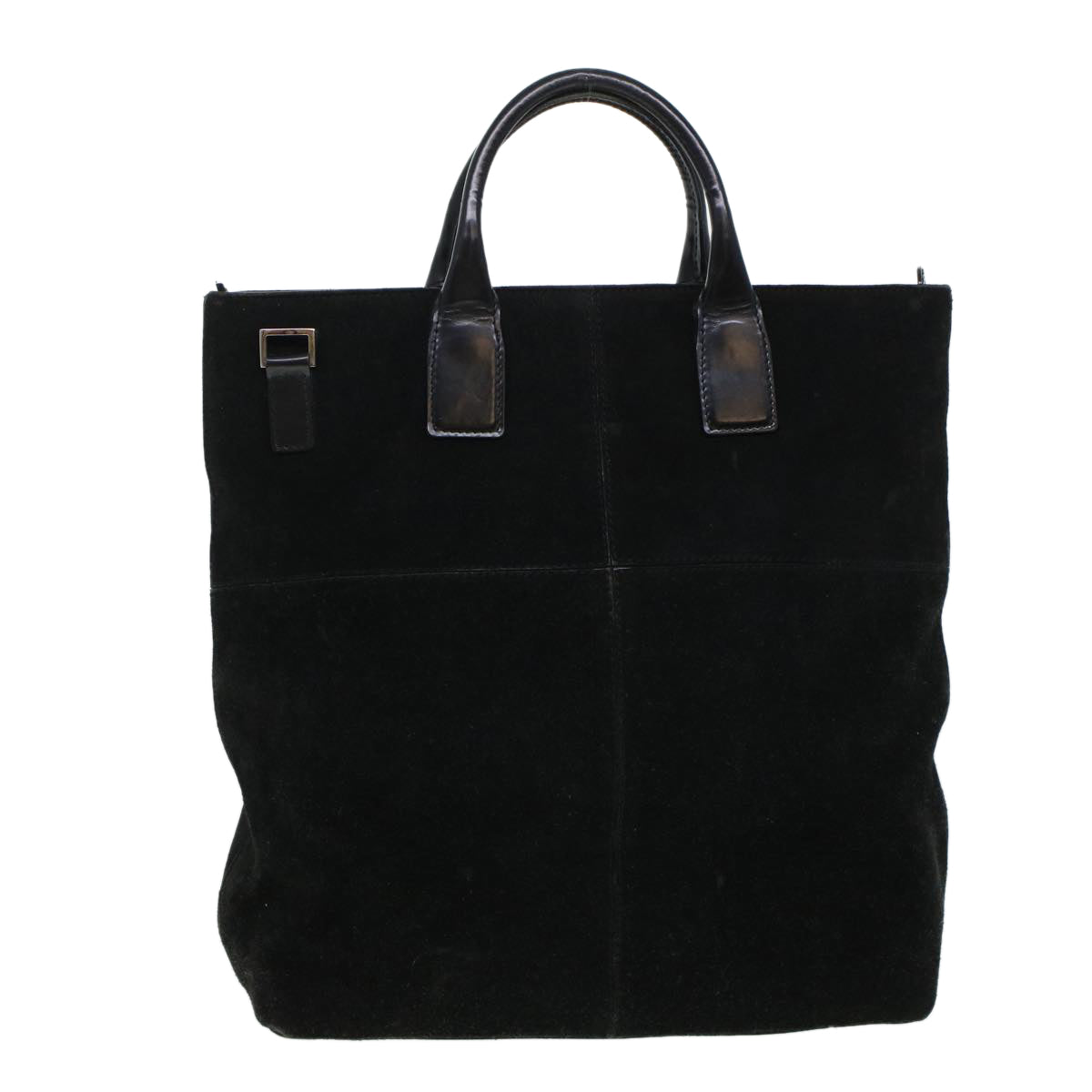 GUCCI Hand Bag Suede Black bs5946