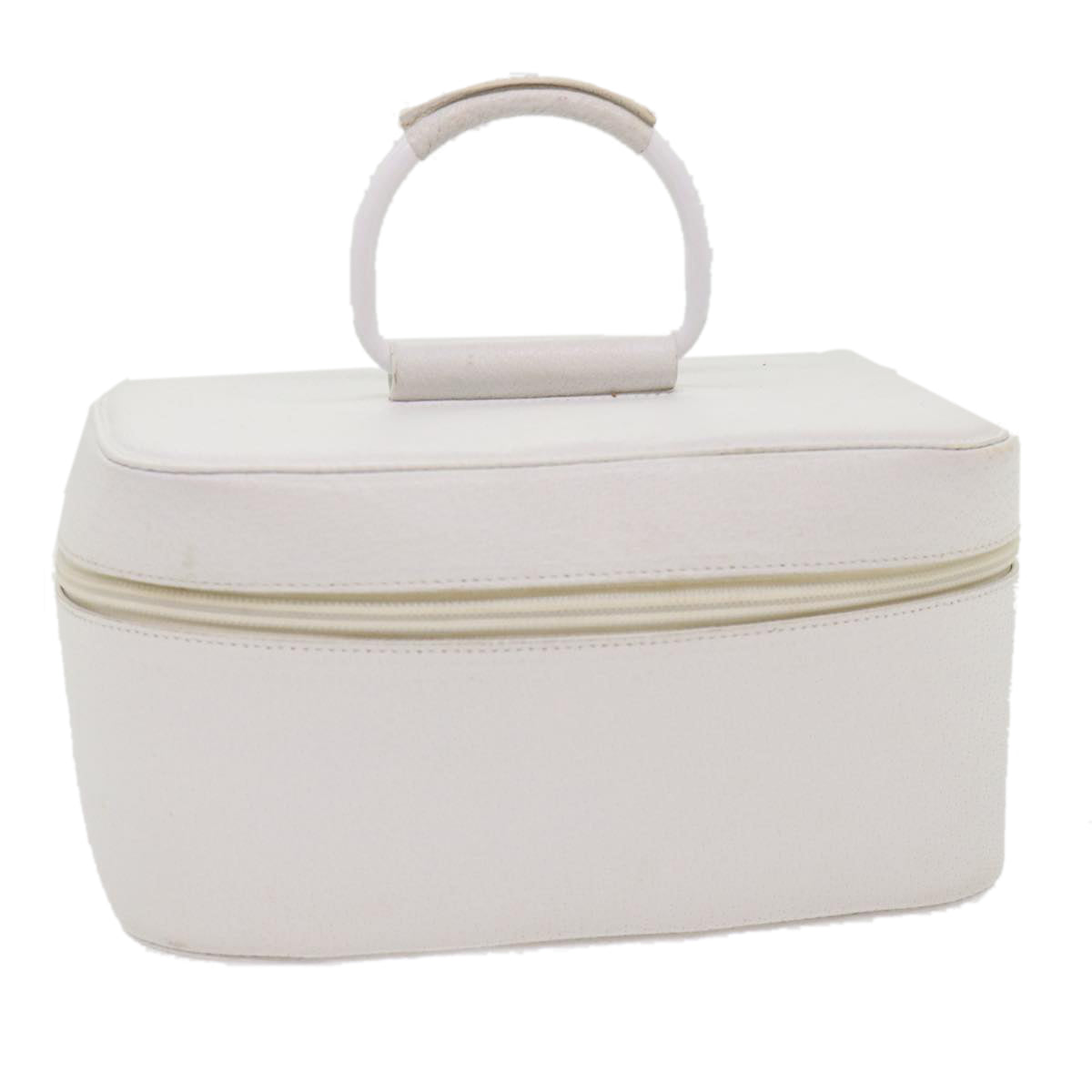 GUCCI Vanity Cosmetic Pouch Leather White 03917050710 bs6557