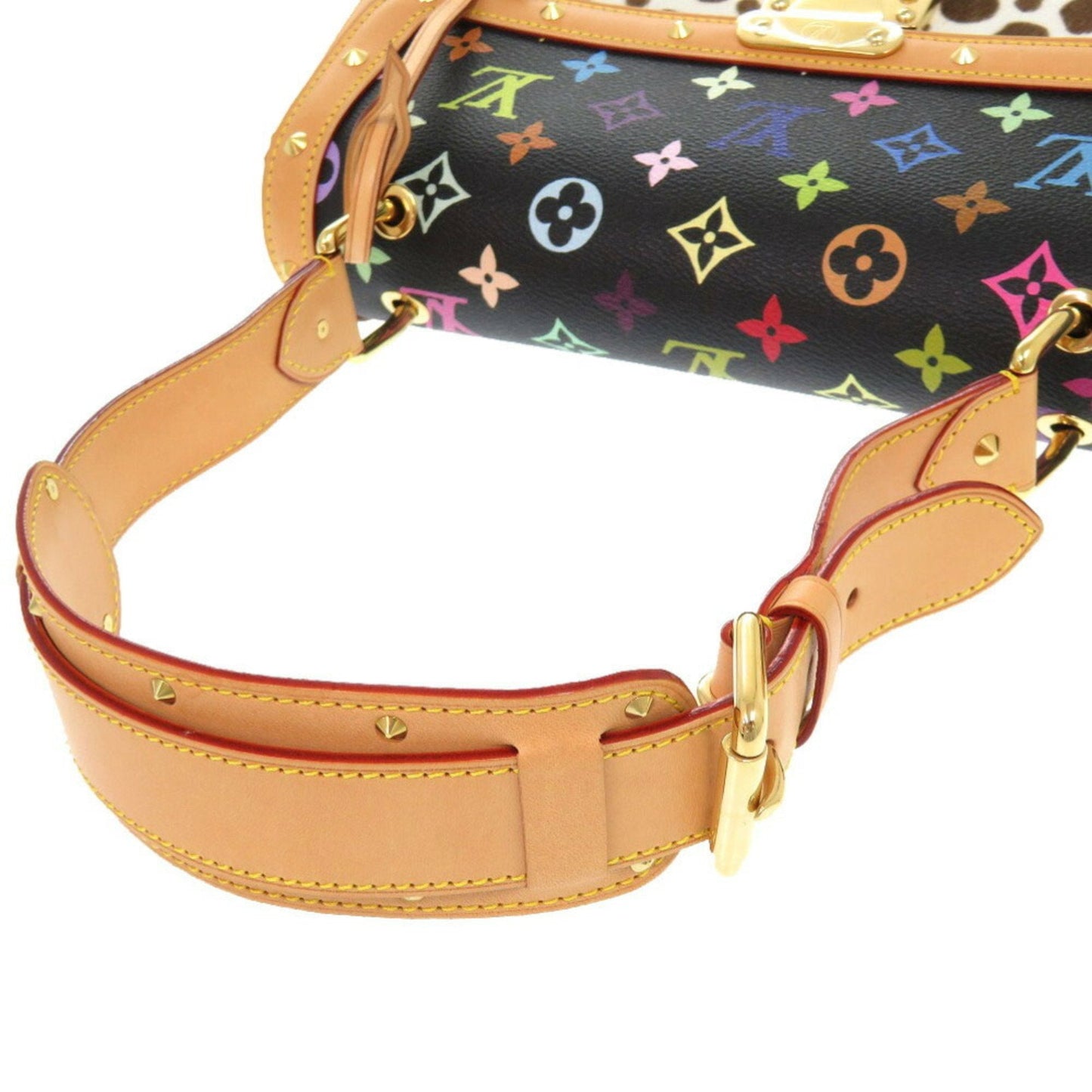 Louis Vuitton Noir Monogram colore Leather Handbag Shoulder Bag