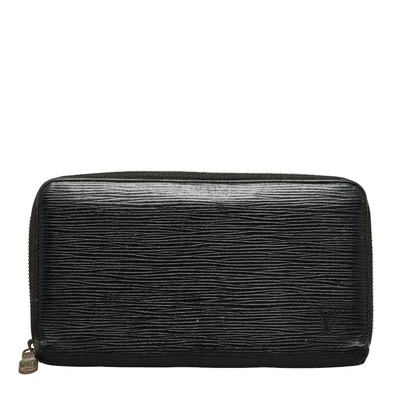 Louis Vuitton Epic Zippie Organizer Round Long Wallet M63852 Black Leather Ladies Louis Vuitton