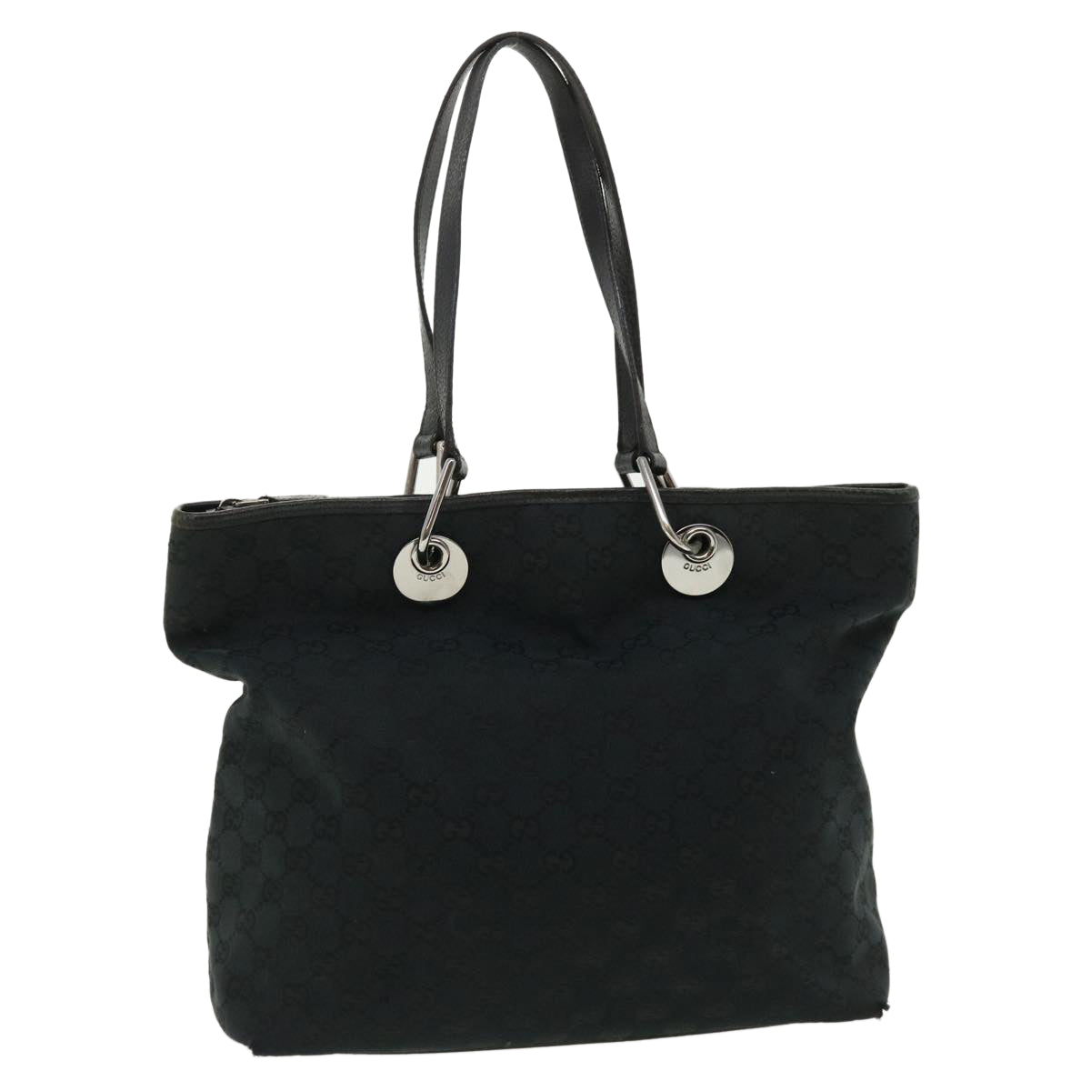 GUCCI GG Canvas Shoulder Bag Black 140274 ep717