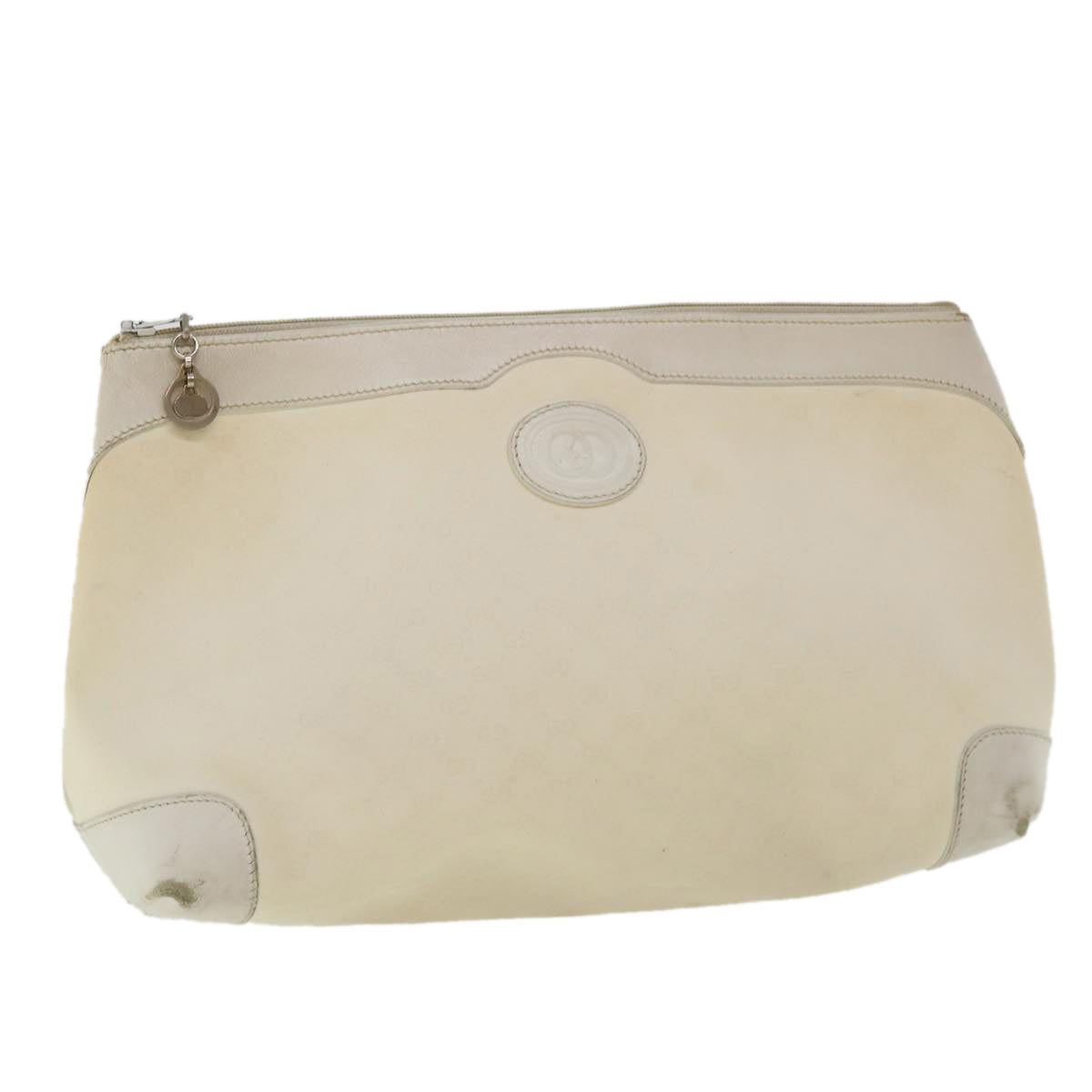 GUCCI Micro GG Canvas Clutch Bag White 014.904.0597 fm1931