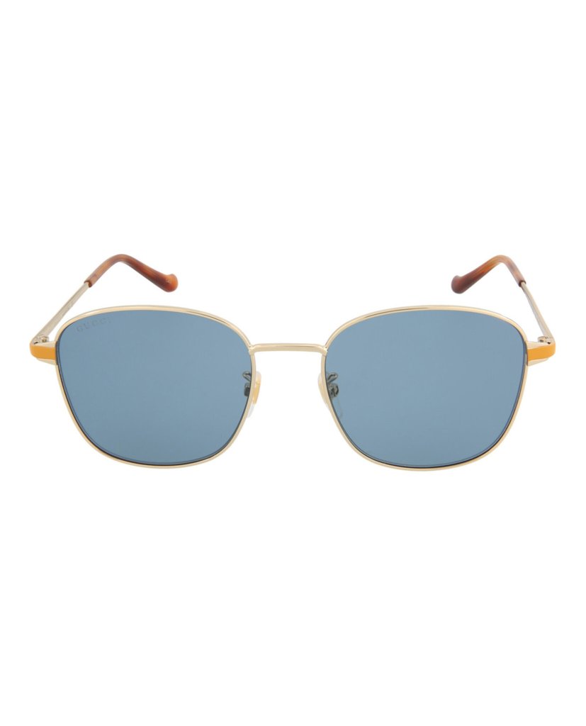 Gucci Acetate Metal Sunglasses with Logo in Orange