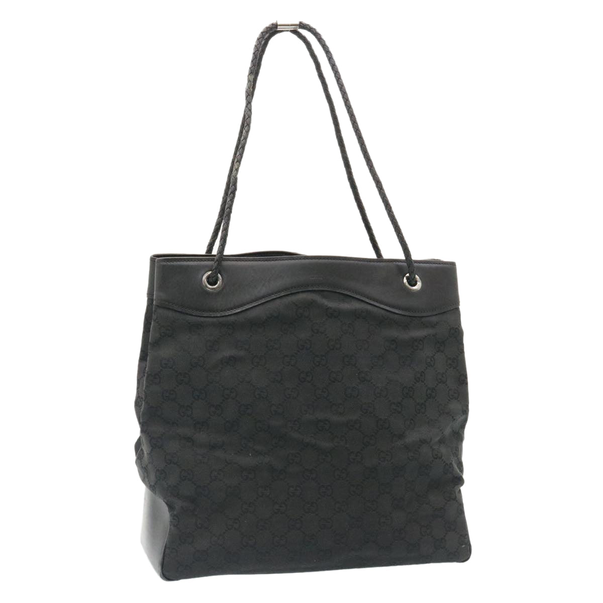GUCCI GG Canvas Shoulder Bag Canvas Black am1813g