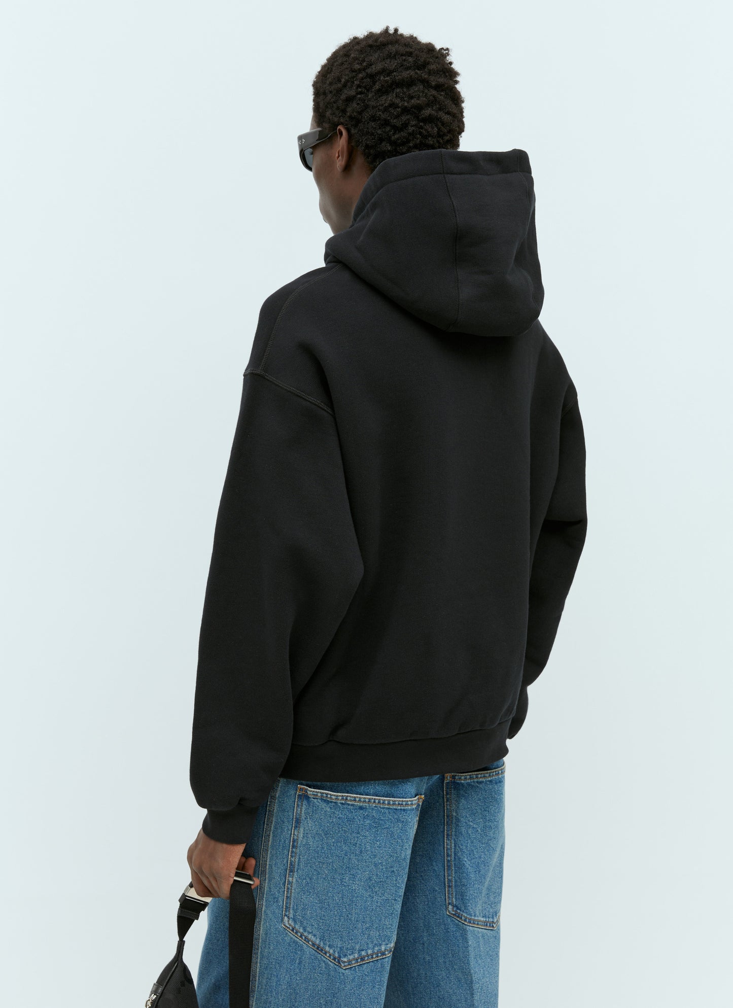 Gucci Men Interlocking G Graffiti Hooded Sweatshirt