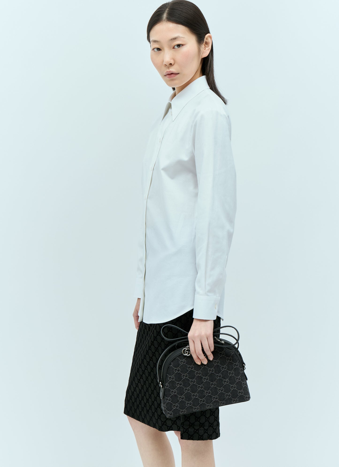 Gucci Women Embroidered Classic Shirt