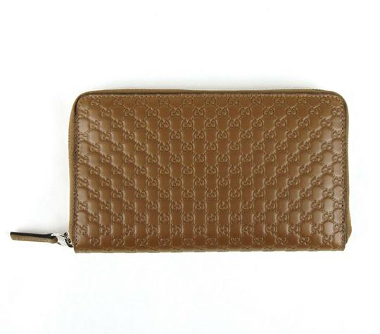 Gucci Microguccissima Zip Long Wallet in Acero