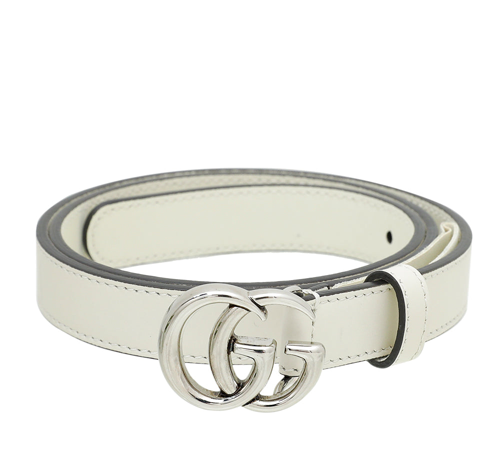 Gucci Off White Double G Buckle Belt 30