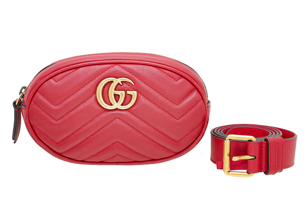 Gucci Hibiscus GG Marmont Mini Belt Bag