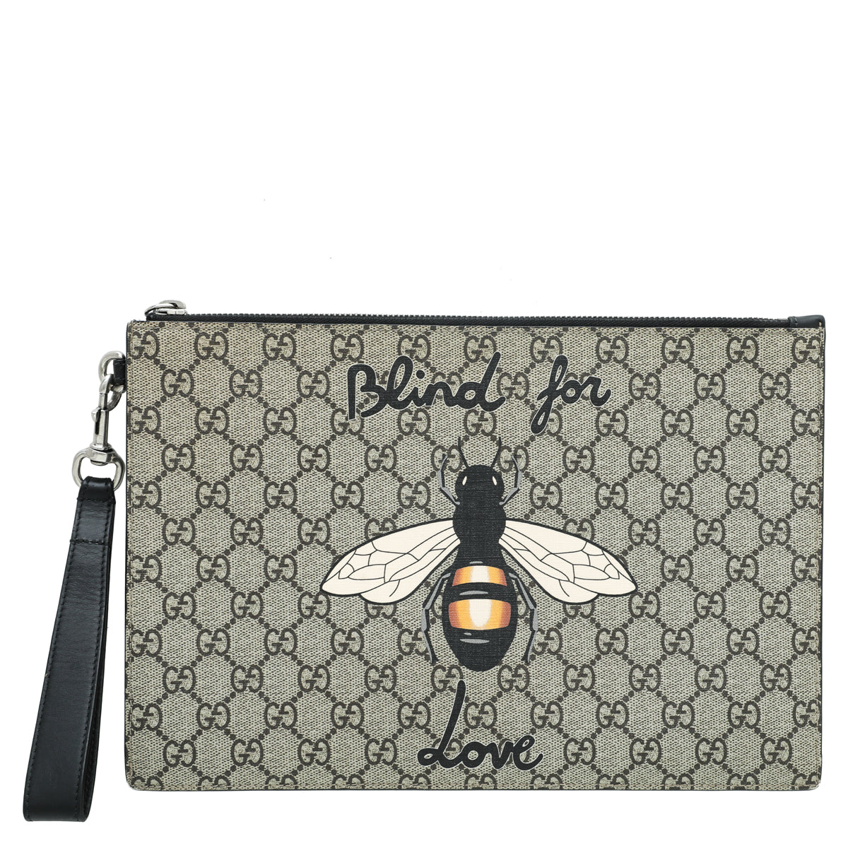 Gucci Bicolor GG Supreme Bestiary Bee Pouch