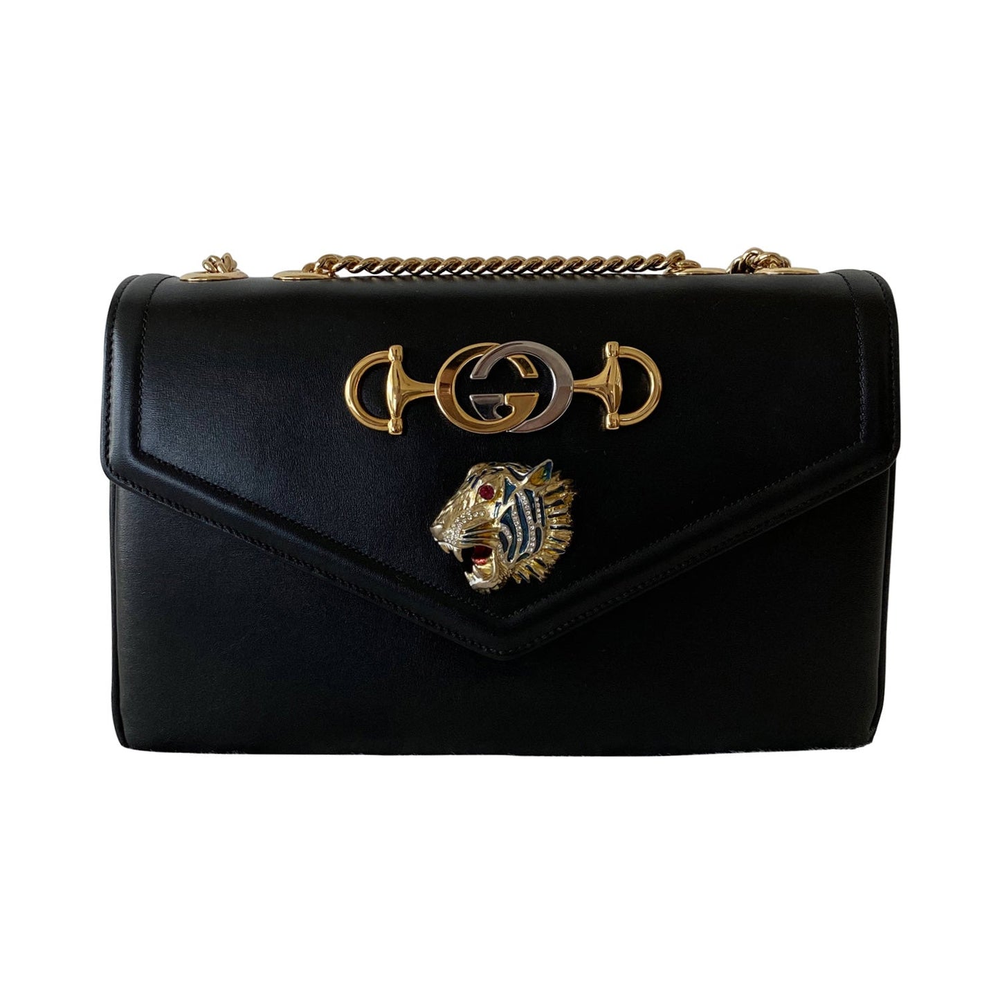 Gucci Rajah Tiger Head Medium Shoulder Bag