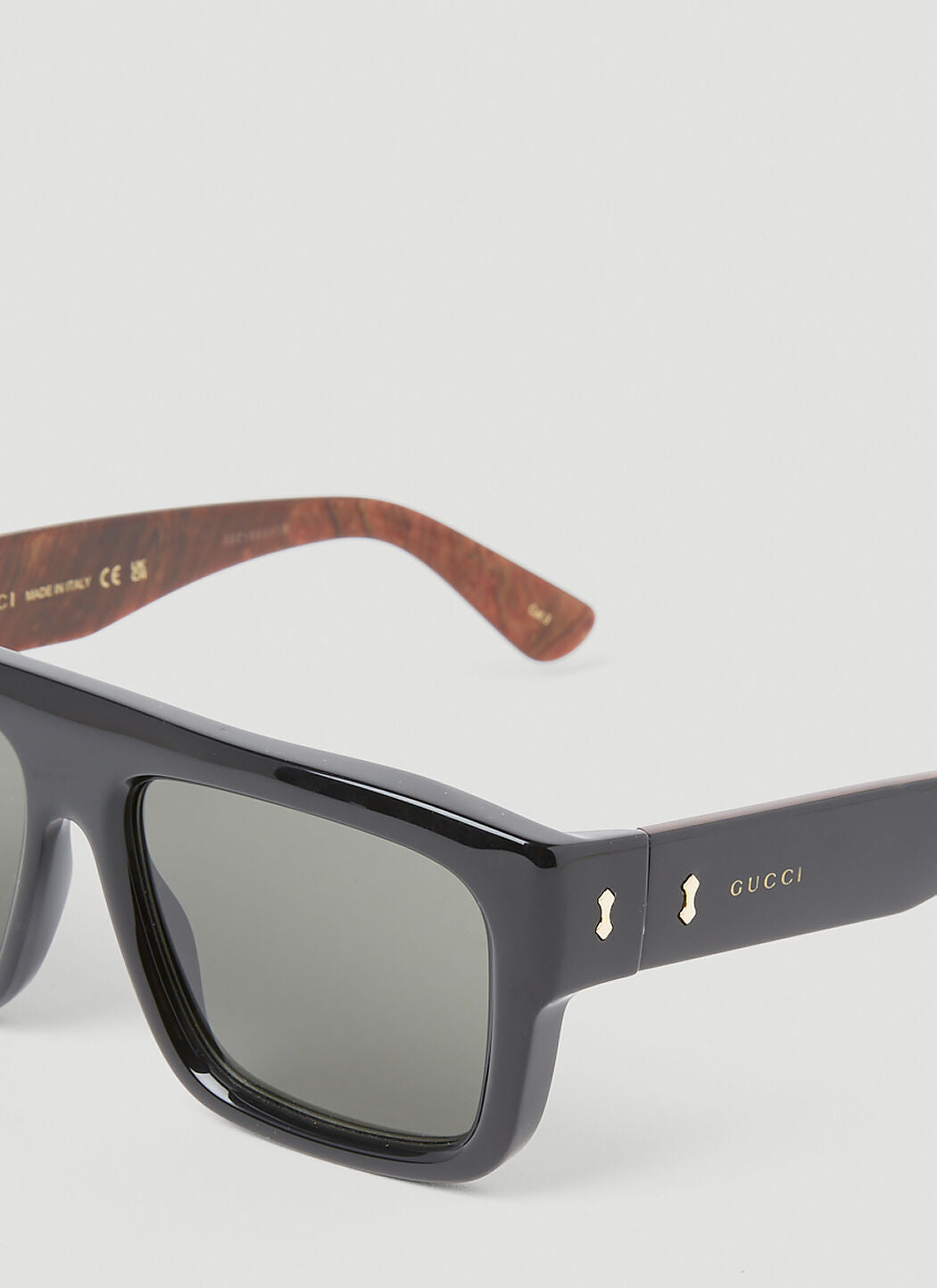 Gucci Men Rectangular Frame Sunglasses