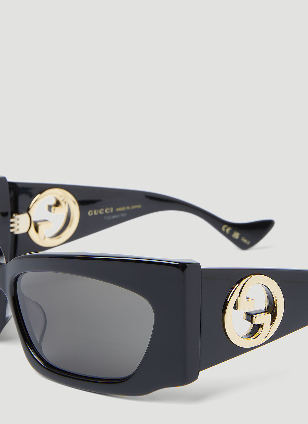 Gucci Women Interlocking G Rectangular Sunglasses