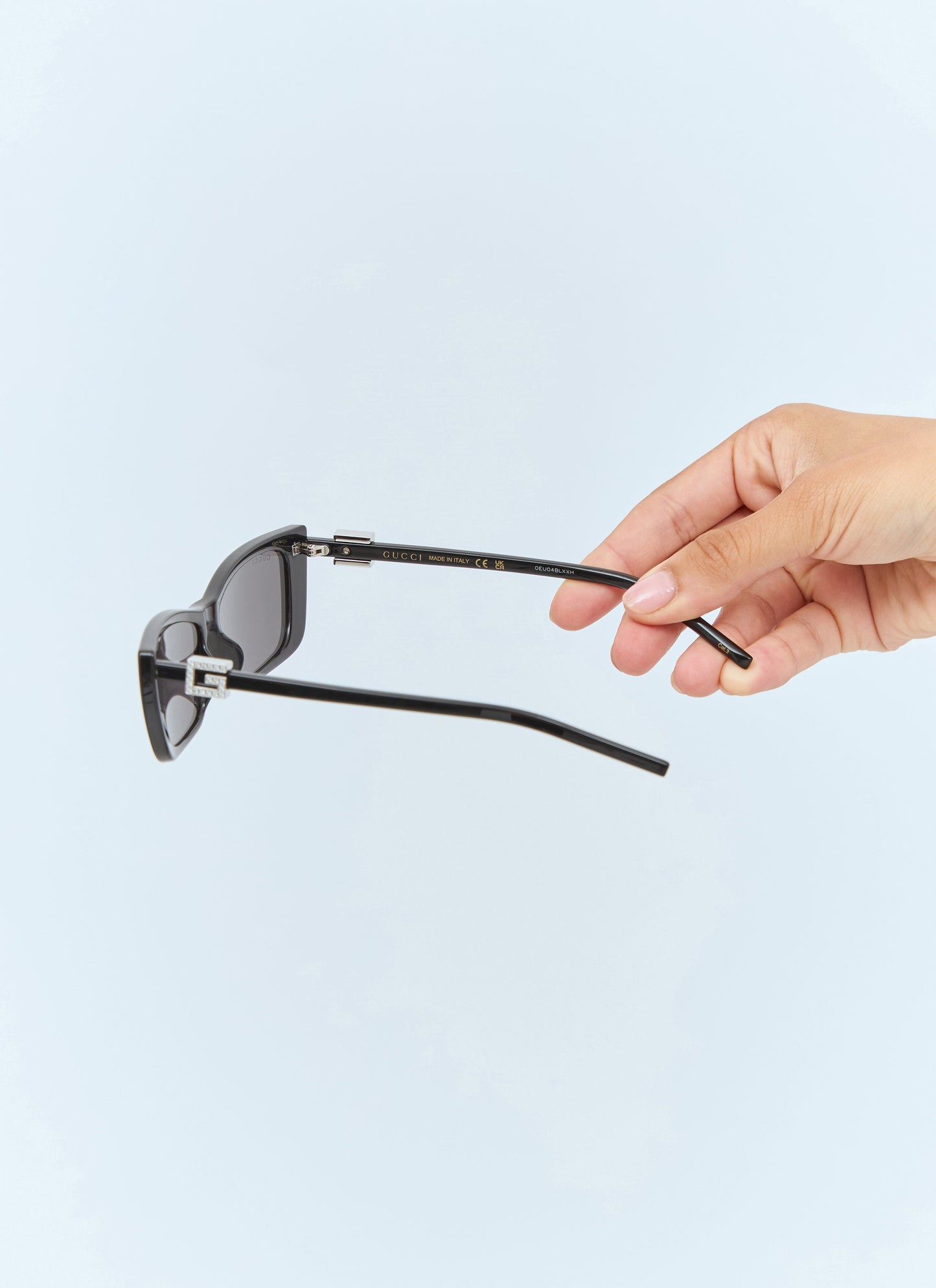 Gucci Women Crystal-Logo Sunglasses