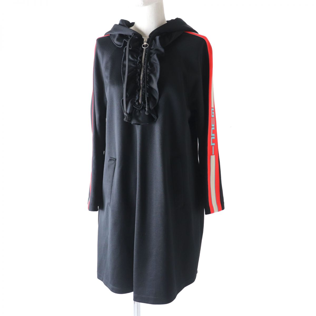 GUCCI one piece Outer material: 55% polyester, Outer material: 45% cotton, Part: 100% nylon black Women S Used