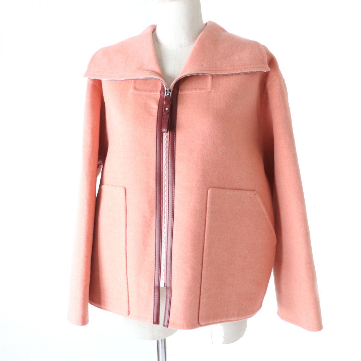 HERMES Jacket Outer material: 100% cashmere pink Women 36 Used