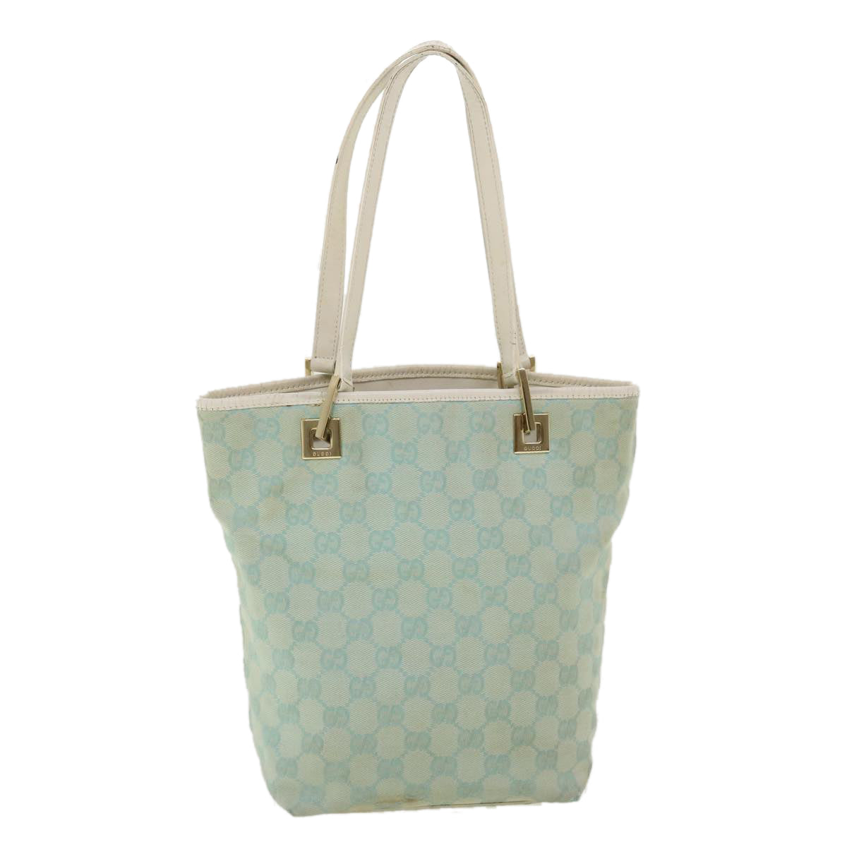 GUCCI GG Canvas Shoulder Bag Light Blue 0021099 001998 34957