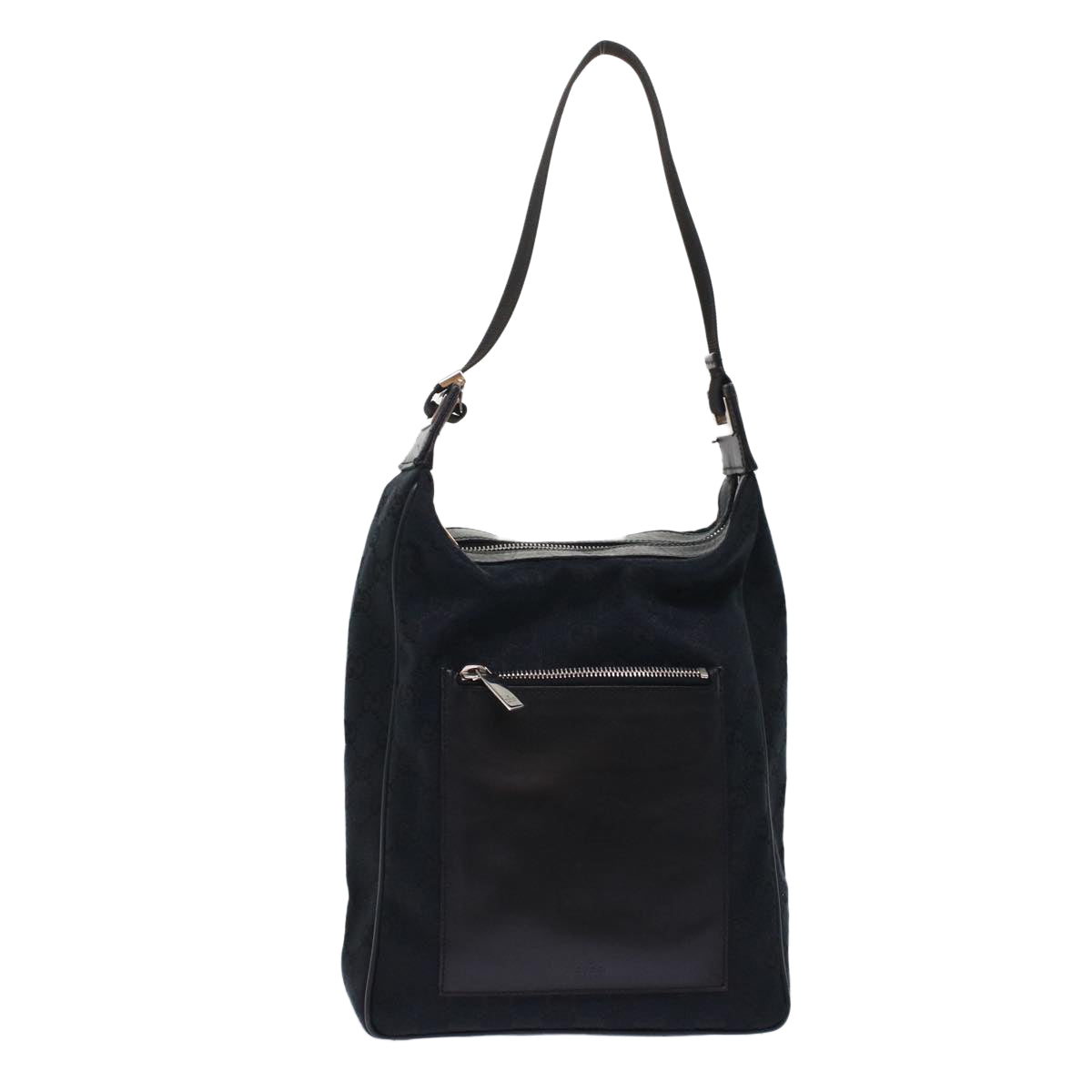 GUCCI GG Canvas Shoulder Bag Leather Black 019.0537 2123 ki3192