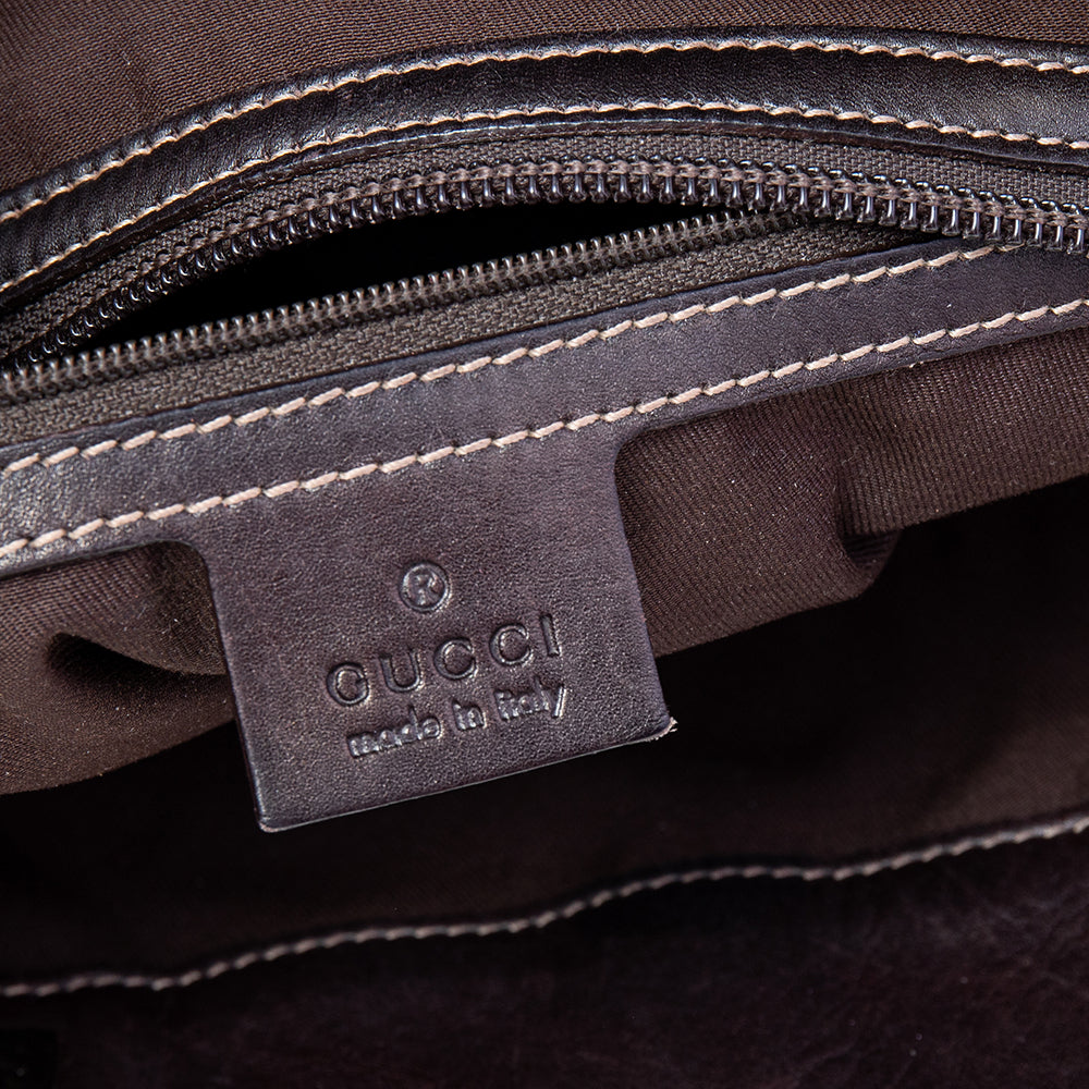 Gucci Beige/Brown GG Canvas and Leather Tote