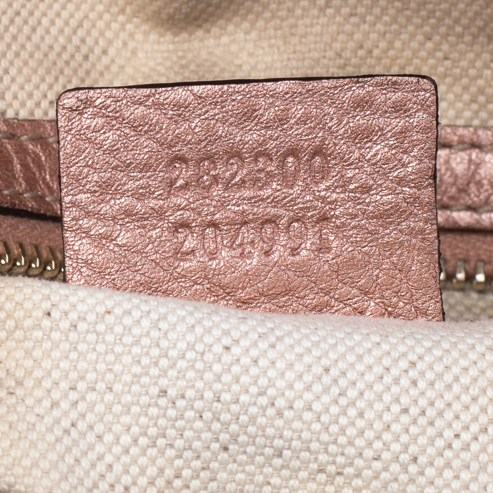 Gucci Beige GG Canvas and Leather Bell Satchel