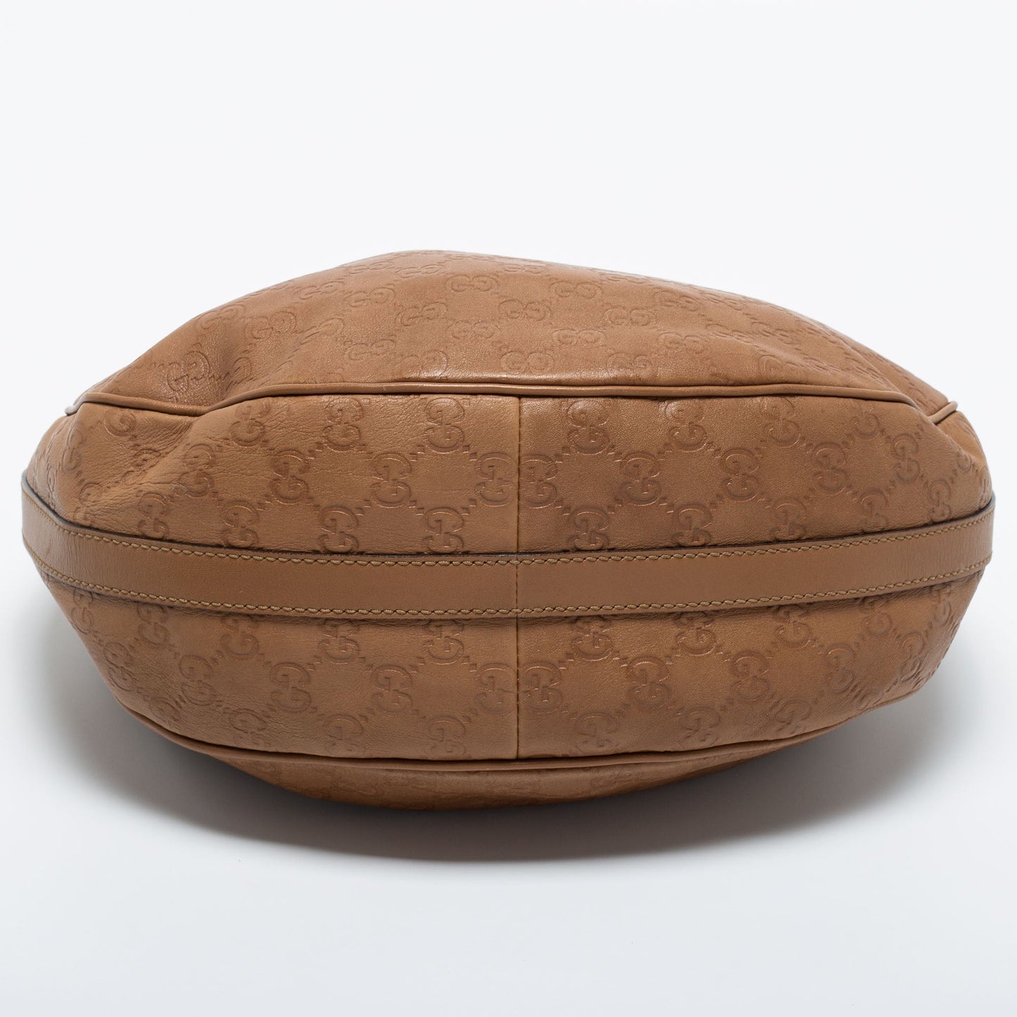 Gucci brown Guccissima Leather Medium GG Twins Hobo