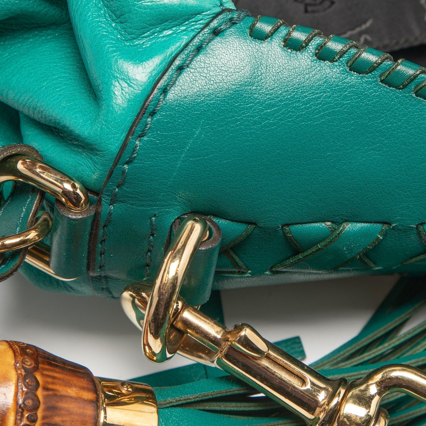 Gucci Green Leather Jackie Hobo