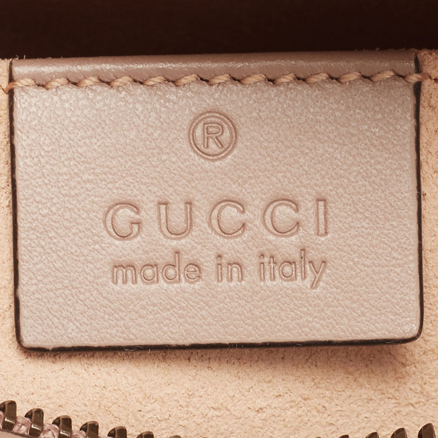 Gucci Beige Matelasse Leather Mini GG Marmont Camera Bag