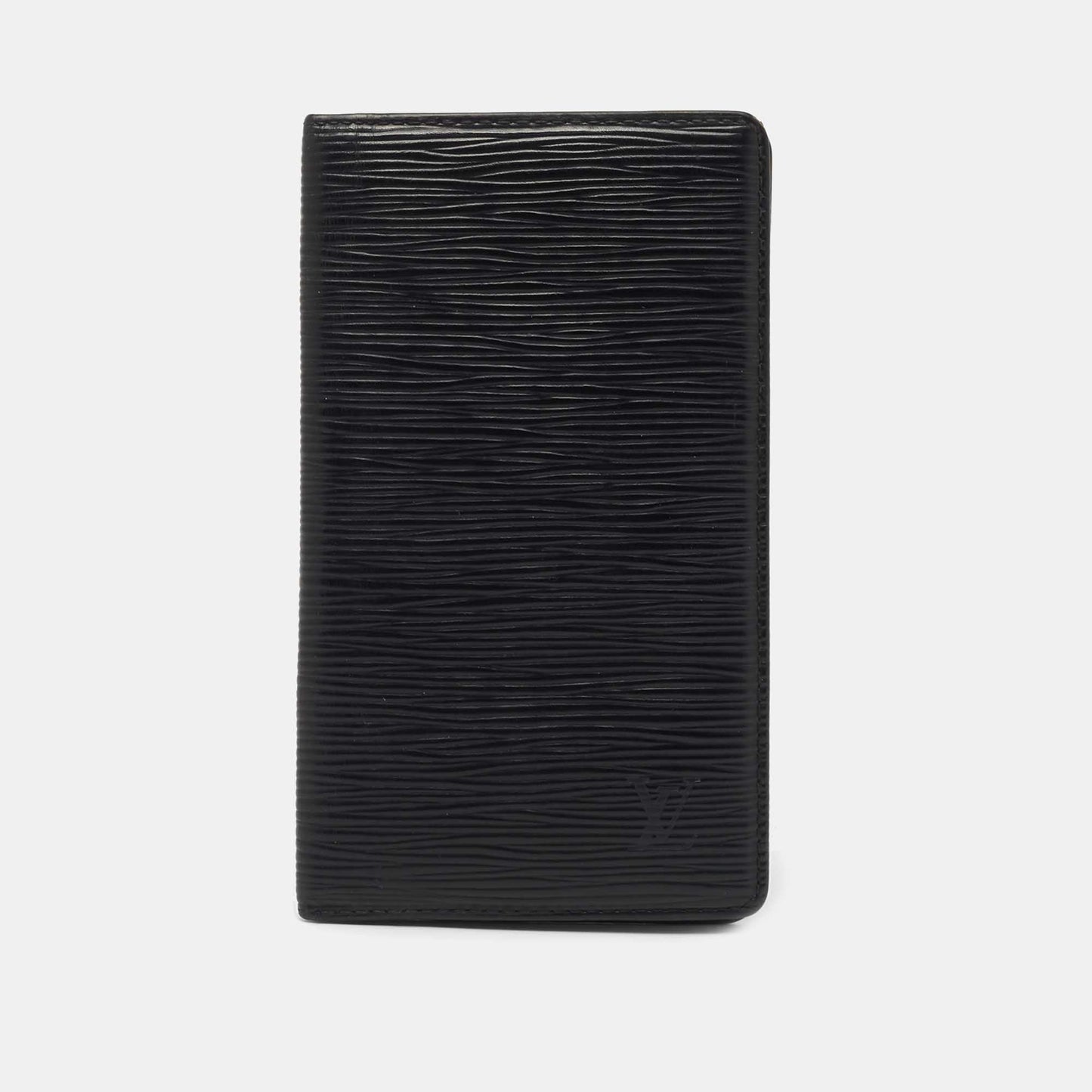 LOUIS VUITTON Black Epi Leather Bifold Long Wallet