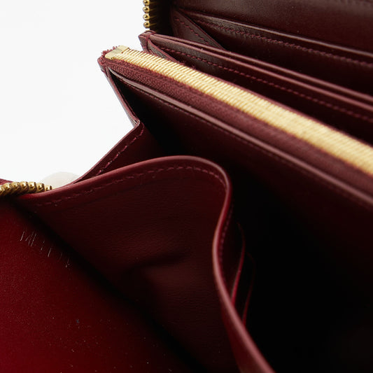 LOUIS VUITTON Griotte Monogram Vernis Zippy Wallet