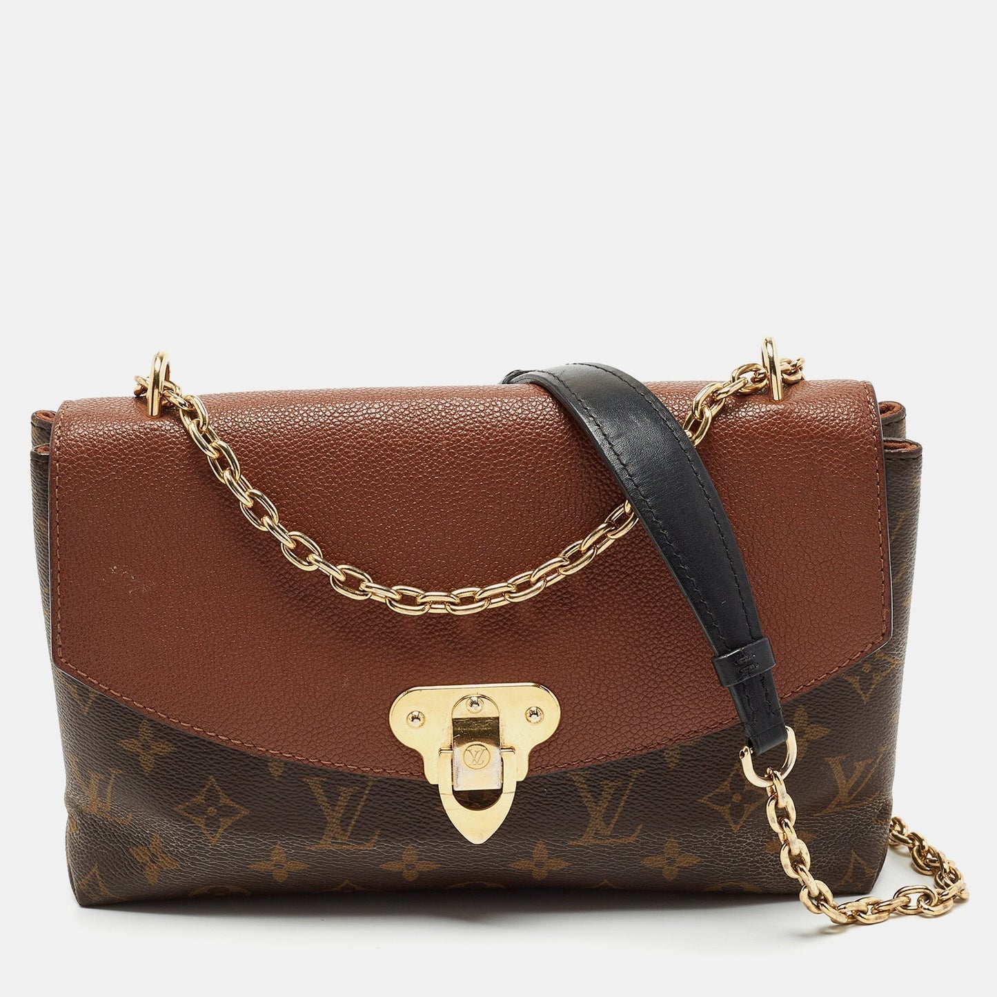 LOUIS VUITTON Caramel Monogram Canvas and Leather Saint Placide Bag