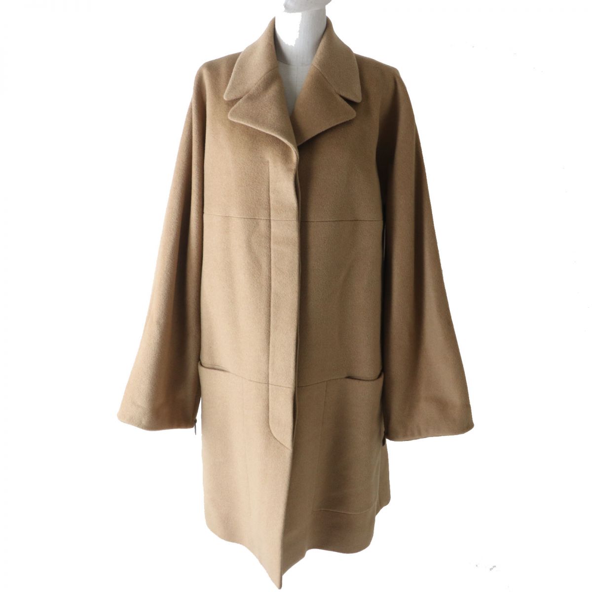 HERMES coat Main: 100% camel, Lining: 100% acetate Camel Women 44 Used